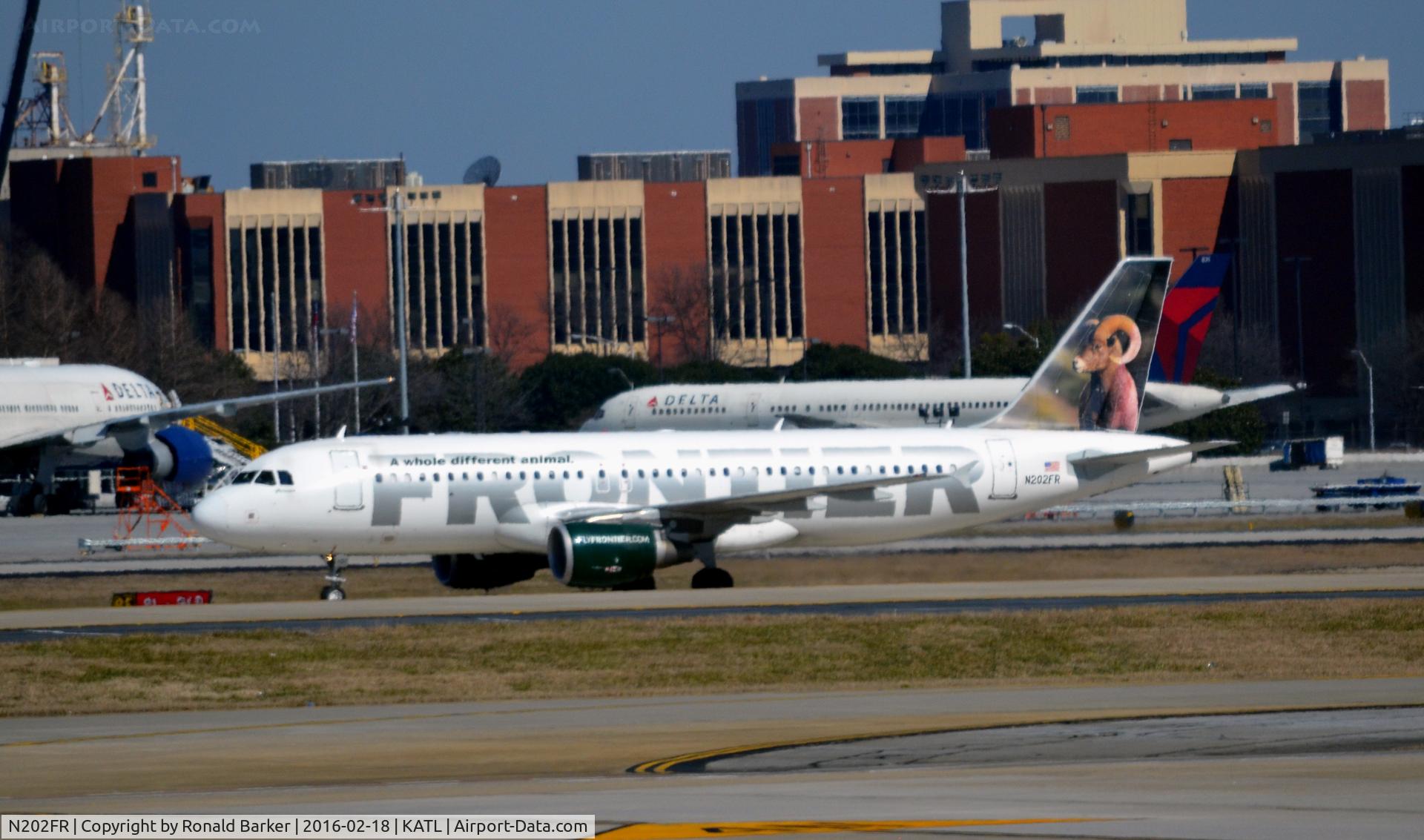 N202FR, 2008 Airbus A320-214 C/N 3431, Landing Atlanta
