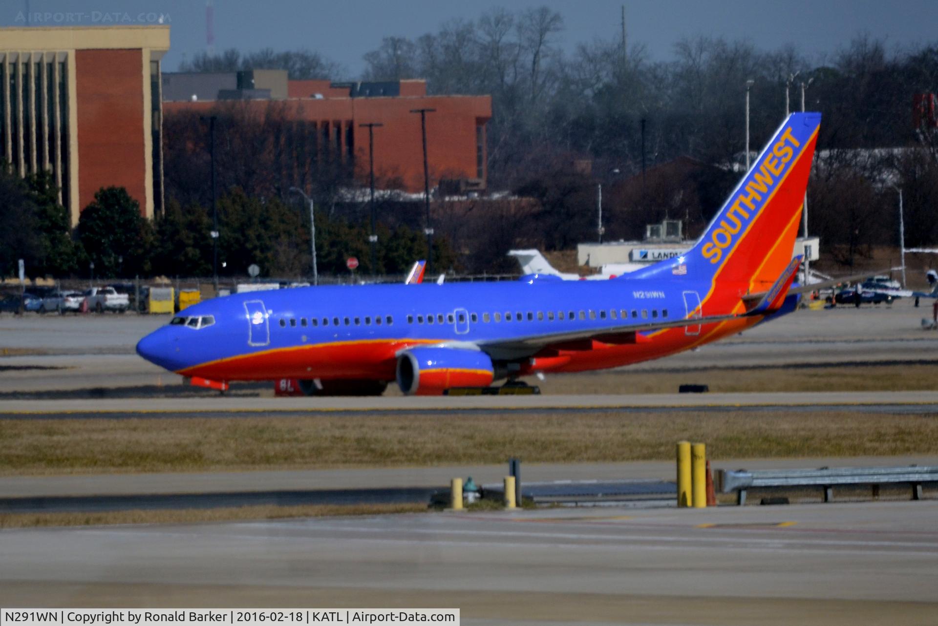 N291WN, 2007 Boeing 737-7H4 C/N 32539, Taxi Atlanta