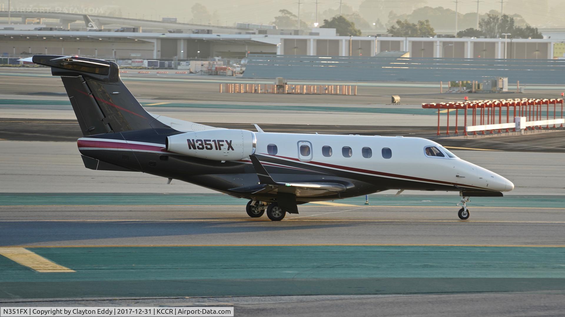 N351FX, 2012 Embraer EMB-505 Phenom 300 C/N 50500105, Buchanan field Concord California 2017.