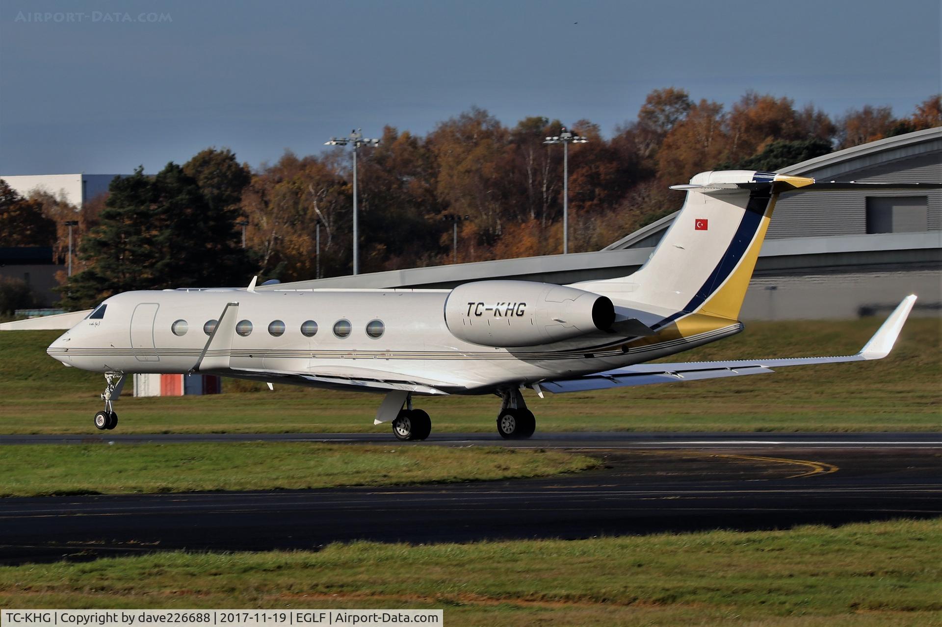 TC-KHG, 2014 Gulfstream G550 C/N 5459, TC KHG at Farnborough