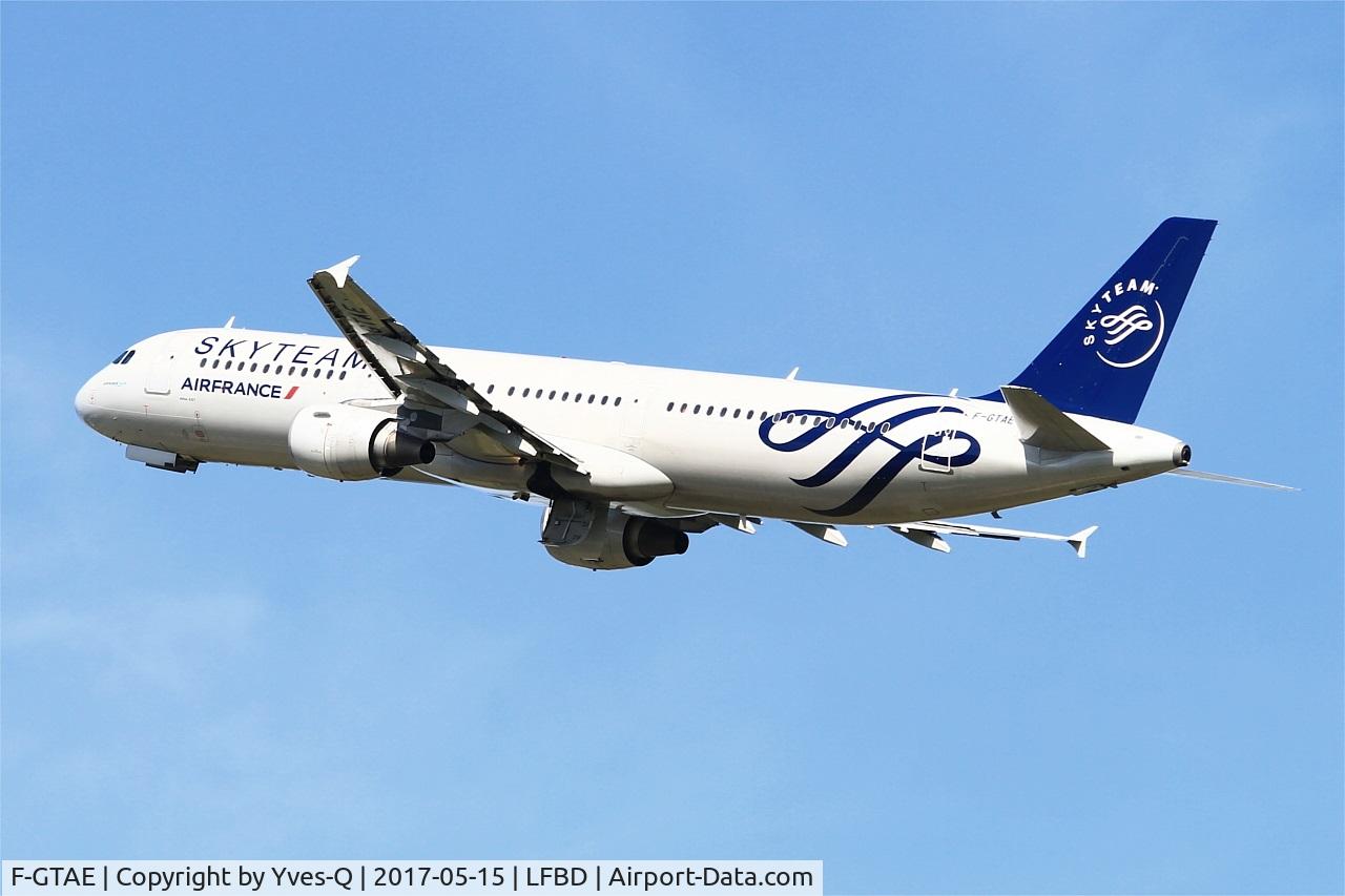 F-GTAE, 1998 Airbus A321-211 C/N 0796, Airbus A321-211, Take off rwy 23, Bordeaux-Mérignac airport (LFBD-BOD)