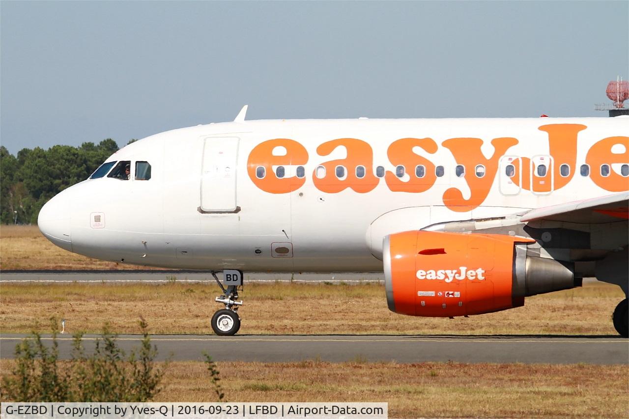 G-EZBD, 2006 Airbus A319-111 C/N 2873, Airbus A319-111, Holding point rwy 05, Bordeaux-Mérignac airport (LFBD-BOD)
