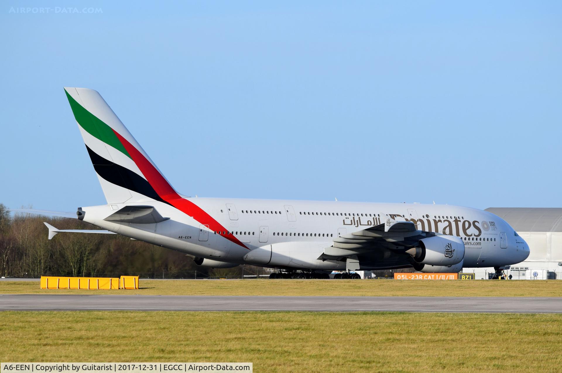 A6-EEN, 2013 Airbus A380-861 C/N 135, At Manchester