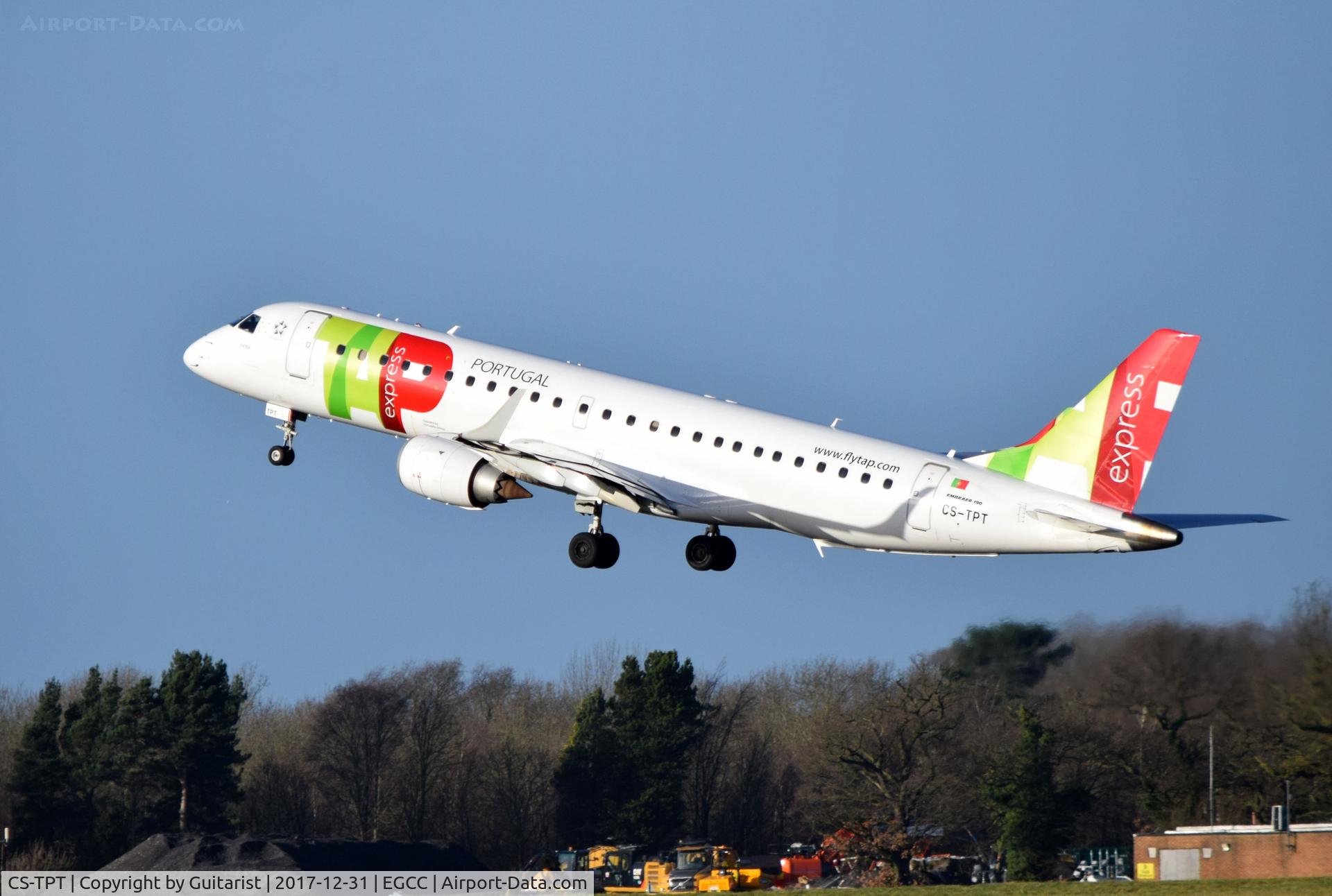 CS-TPT, 2011 Embraer 190LR (ERJ-190-100LR) C/N 19000495, At Manchester