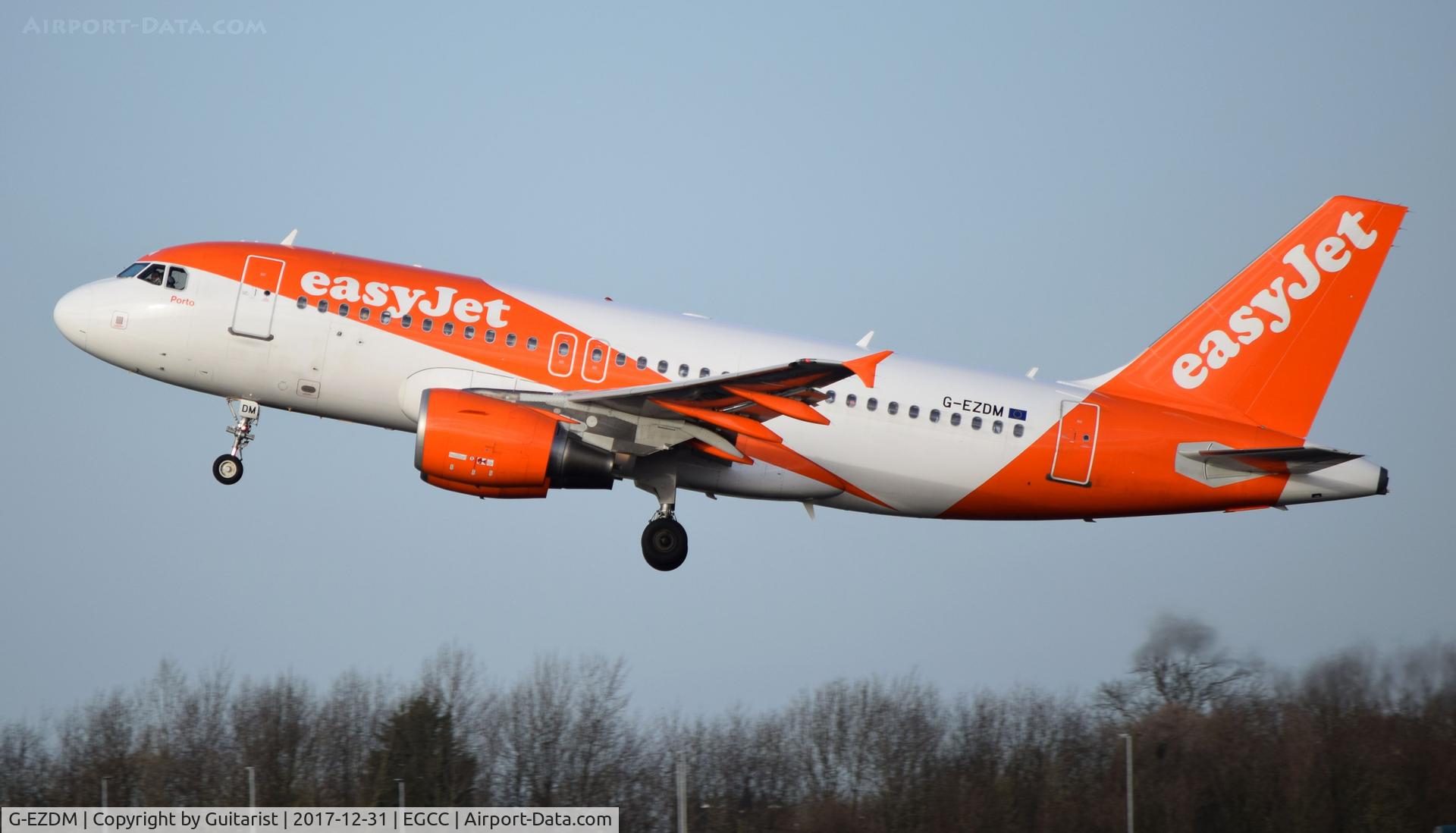 G-EZDM, 2008 Airbus A319-111 C/N 3571, At Manchester
