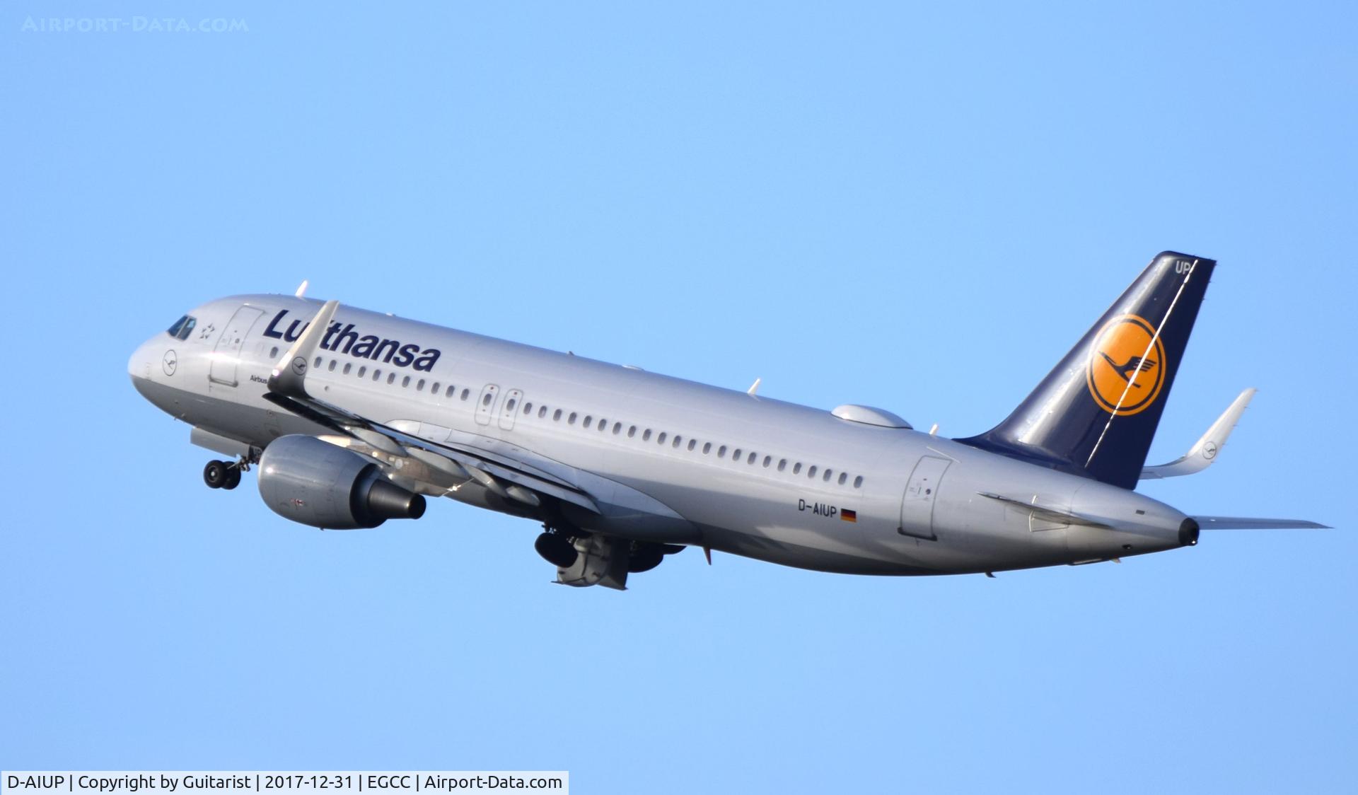 D-AIUP, 2015 Airbus A320-214 C/N 6807, At Manchester