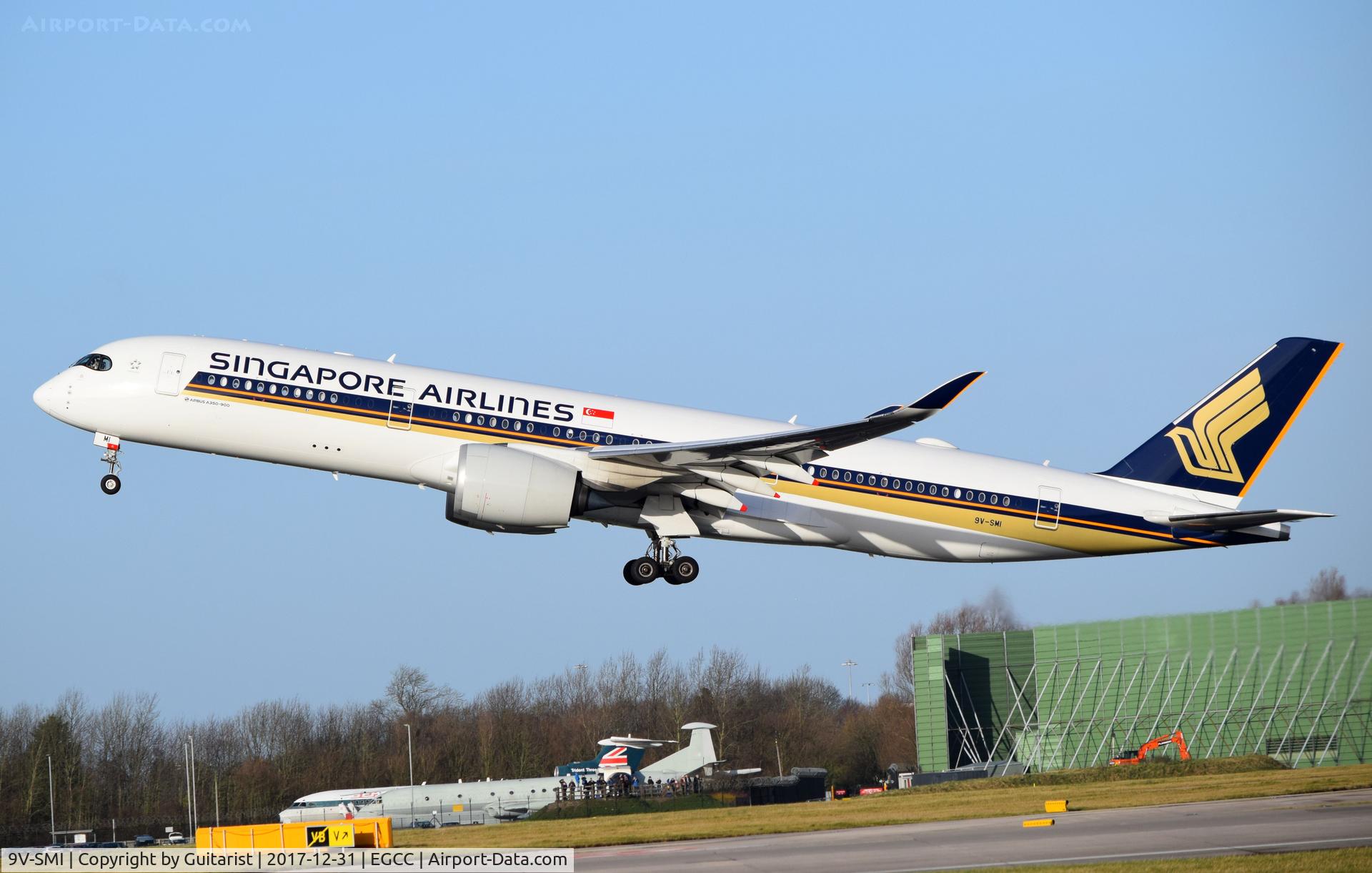 9V-SMI, 2016 Airbus A350-941 C/N 077, At Manchester