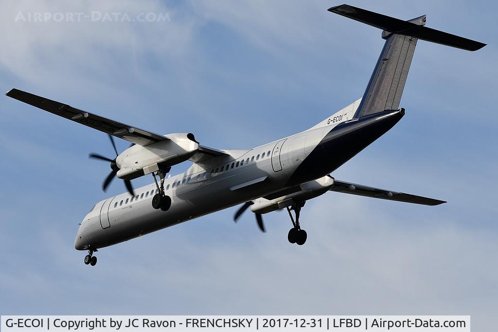 G-ECOI, 2008 De Havilland Canada DHC-8-402Q Dash 8 C/N 4224, BE3523  from Southampton (SOU) landing runway 23