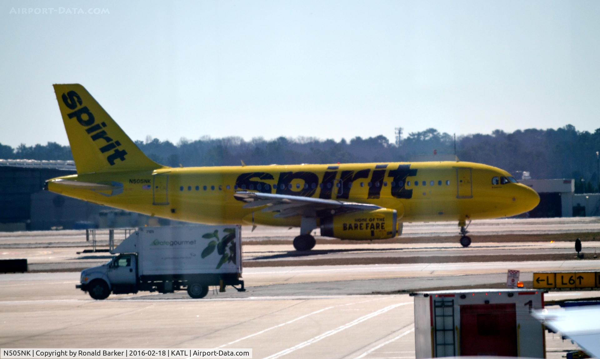 N505NK, 2005 Airbus A319-132 C/N 2485, Taxi Atlanta
