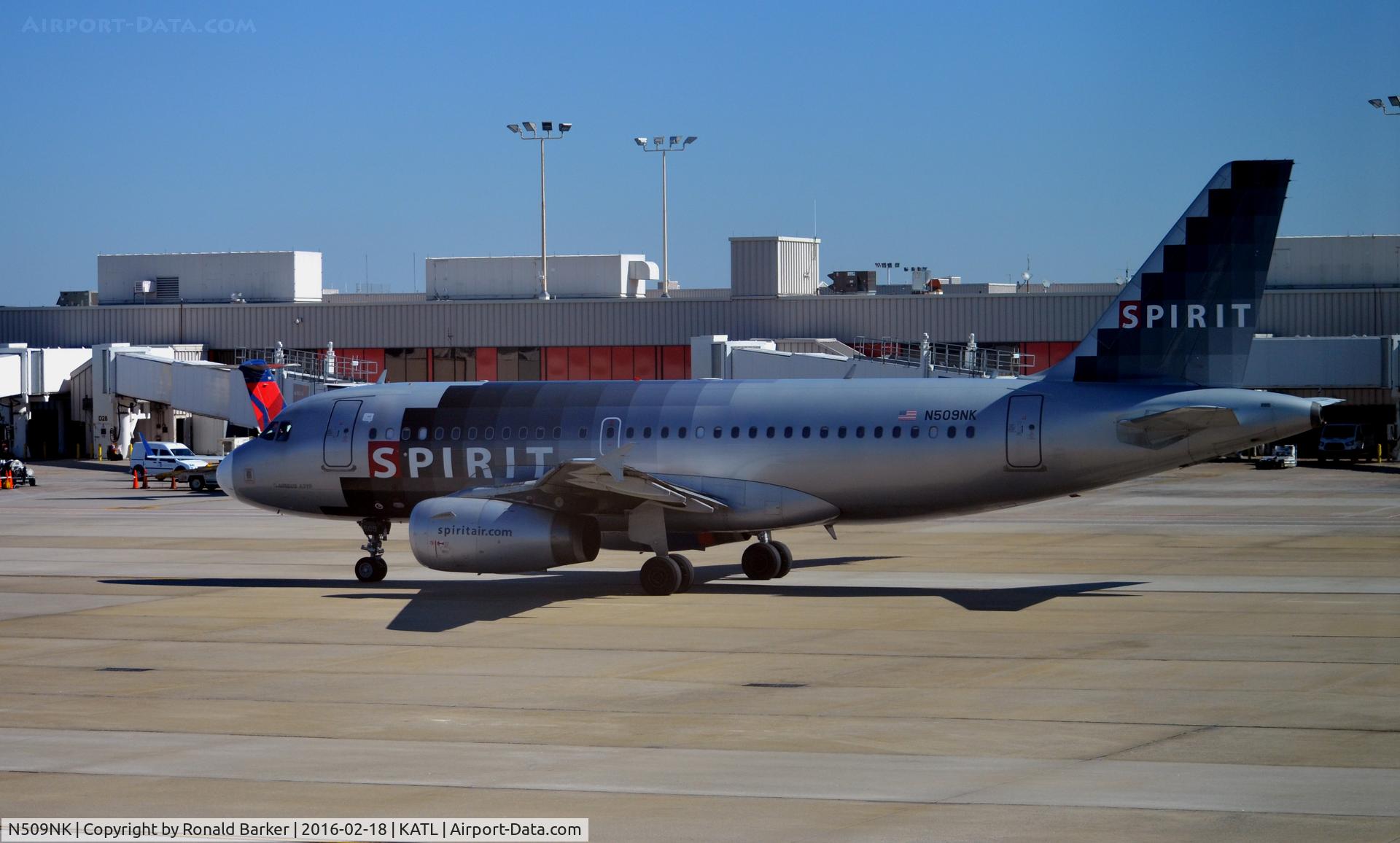 N509NK, 2005 Airbus A319-132 C/N 2603, Taxi Atlanta