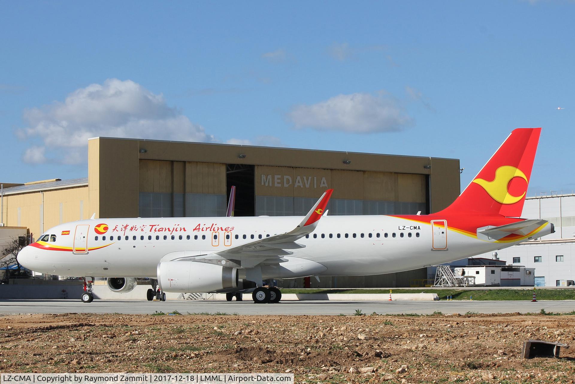 LZ-CMA, 2017 Airbus A320-232 C/N 7909, Airbus A320 LZ-CMA freshly painted for Tianjin Airlines