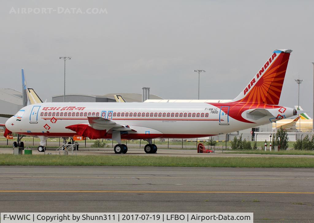 F-WWIC, 2017 Airbus A320-251N C/N 7800, C/n 7800 - To be VT-CIG