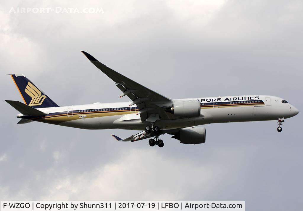 F-WZGO, 2017 Airbus A350-941 C/N 133, C/n 0133 - To be 9V-SMQ