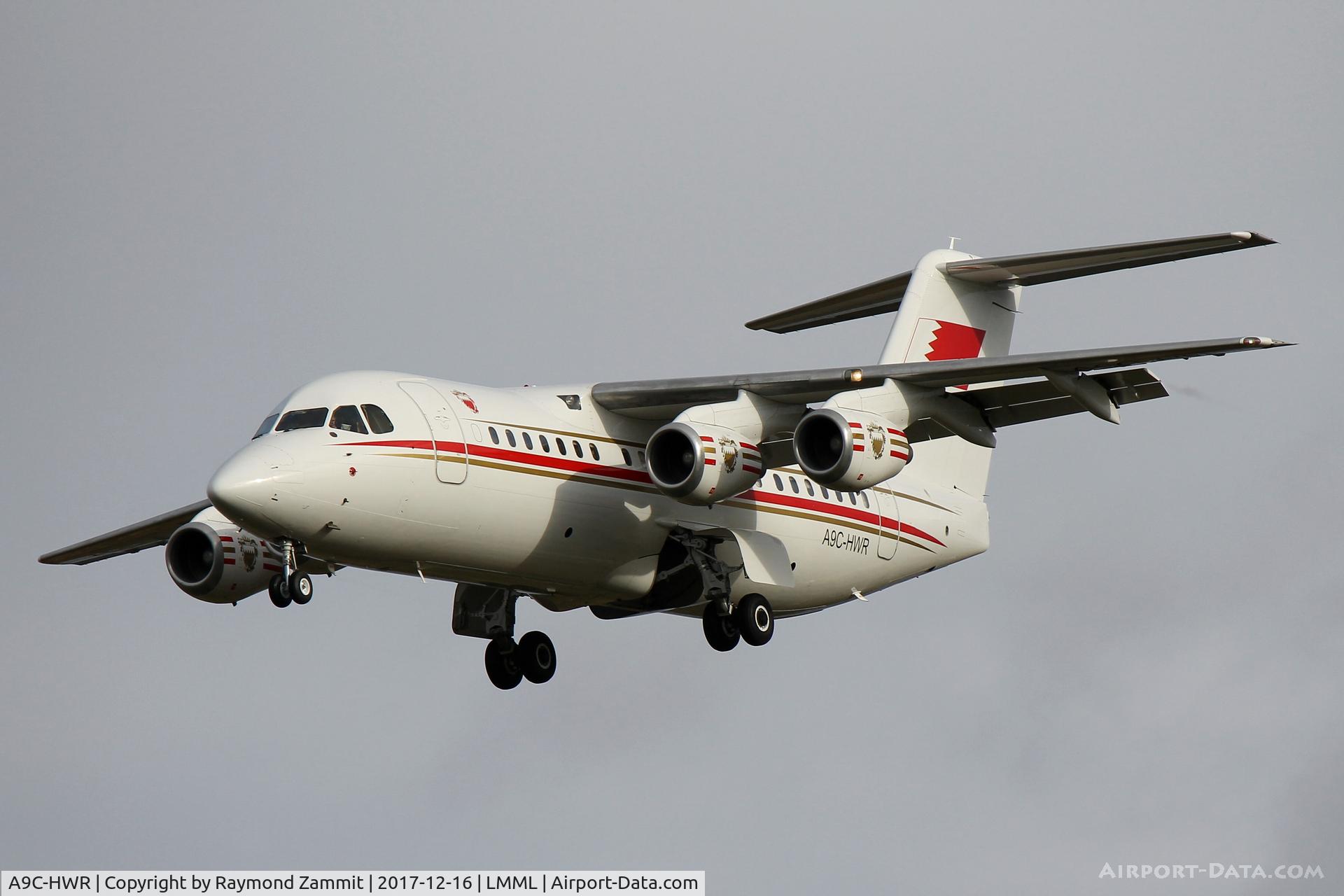 A9C-HWR, 1997 British Aerospace Avro 146-RJ85 C/N E.2306, Bae146 A9C-HWR Bahrain Royal Flight