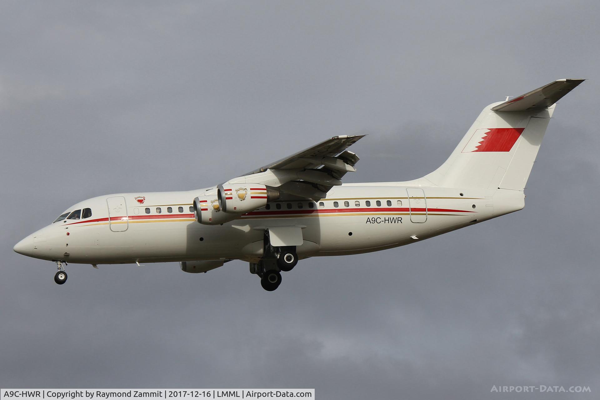 A9C-HWR, 1997 British Aerospace Avro 146-RJ85 C/N E.2306, Bae146 A9C-HWR Bahrain Royal Flight