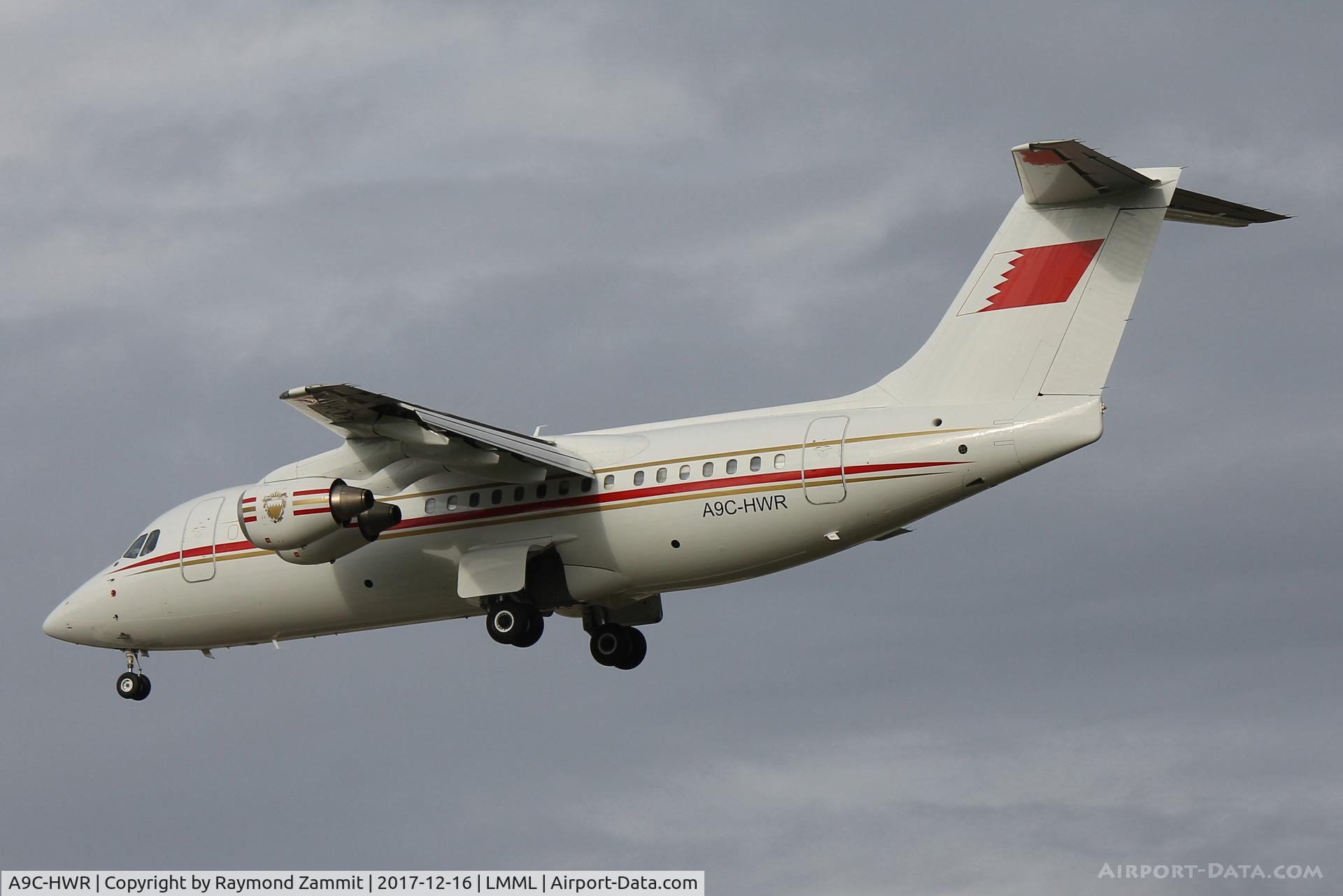 A9C-HWR, 1997 British Aerospace Avro 146-RJ85 C/N E.2306, Bae146 A9C-HWR Bahrain Royal Flight