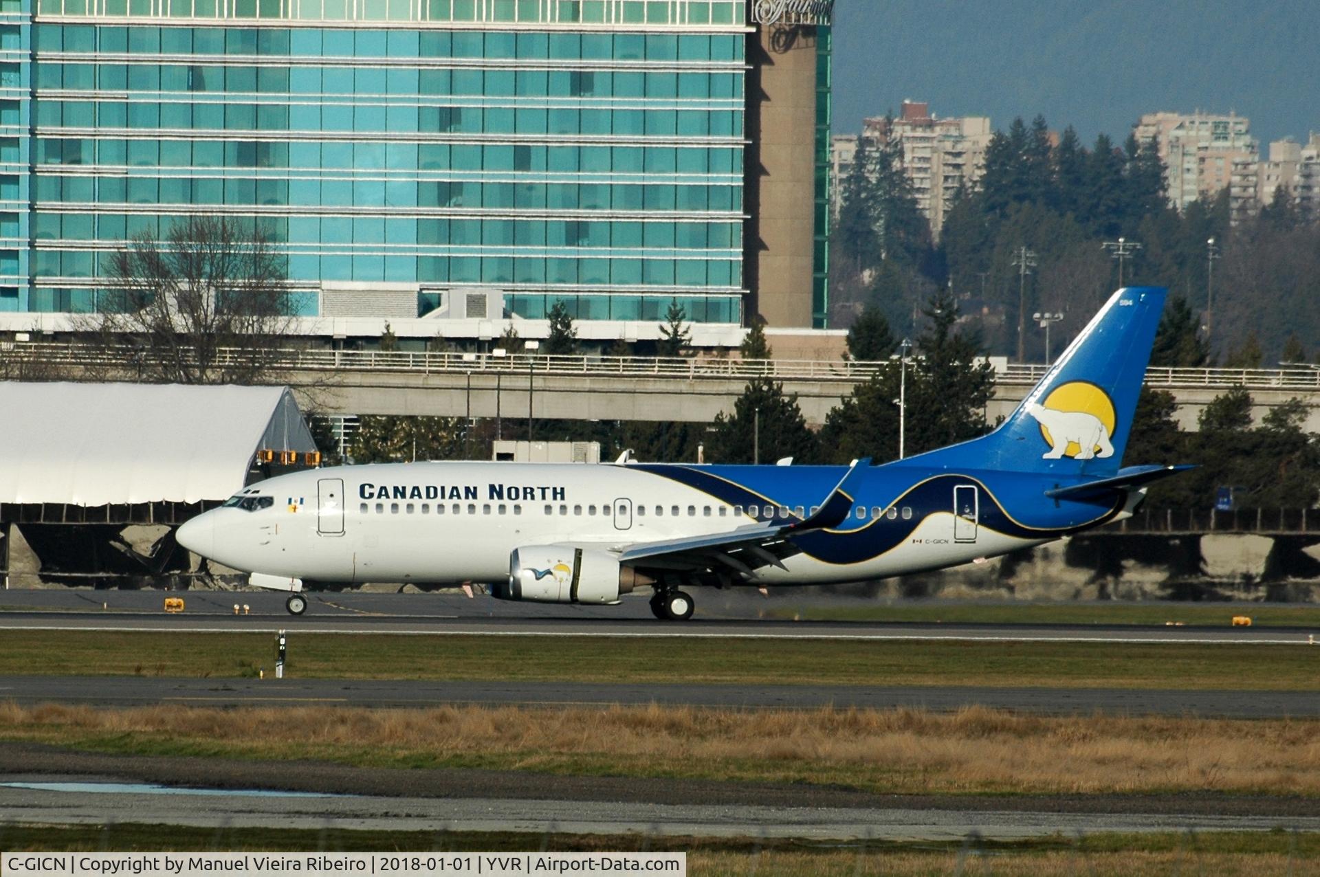 C-GICN, 1998 Boeing 737-36Q C/N 29405, Arrival at YVR