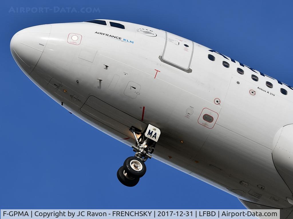 F-GPMA, 1998 Airbus A319-113 C/N 598, AF6258 from Paris ORLY