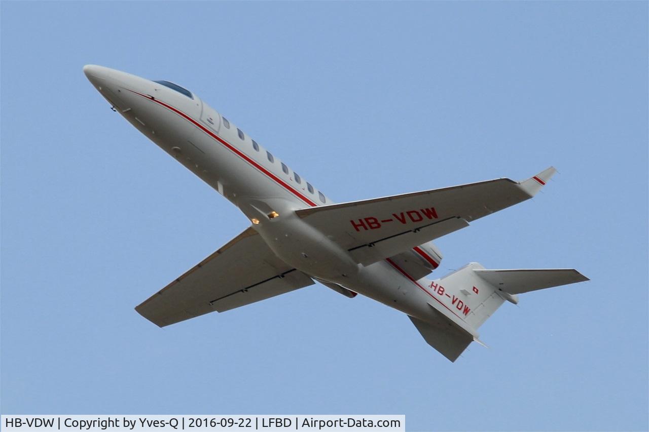 HB-VDW, 2012 Learjet 45 C/N 45438, Learjet 45, Take off rwy 23, Bordeaux Mérignac airport (LFBD-BOD)