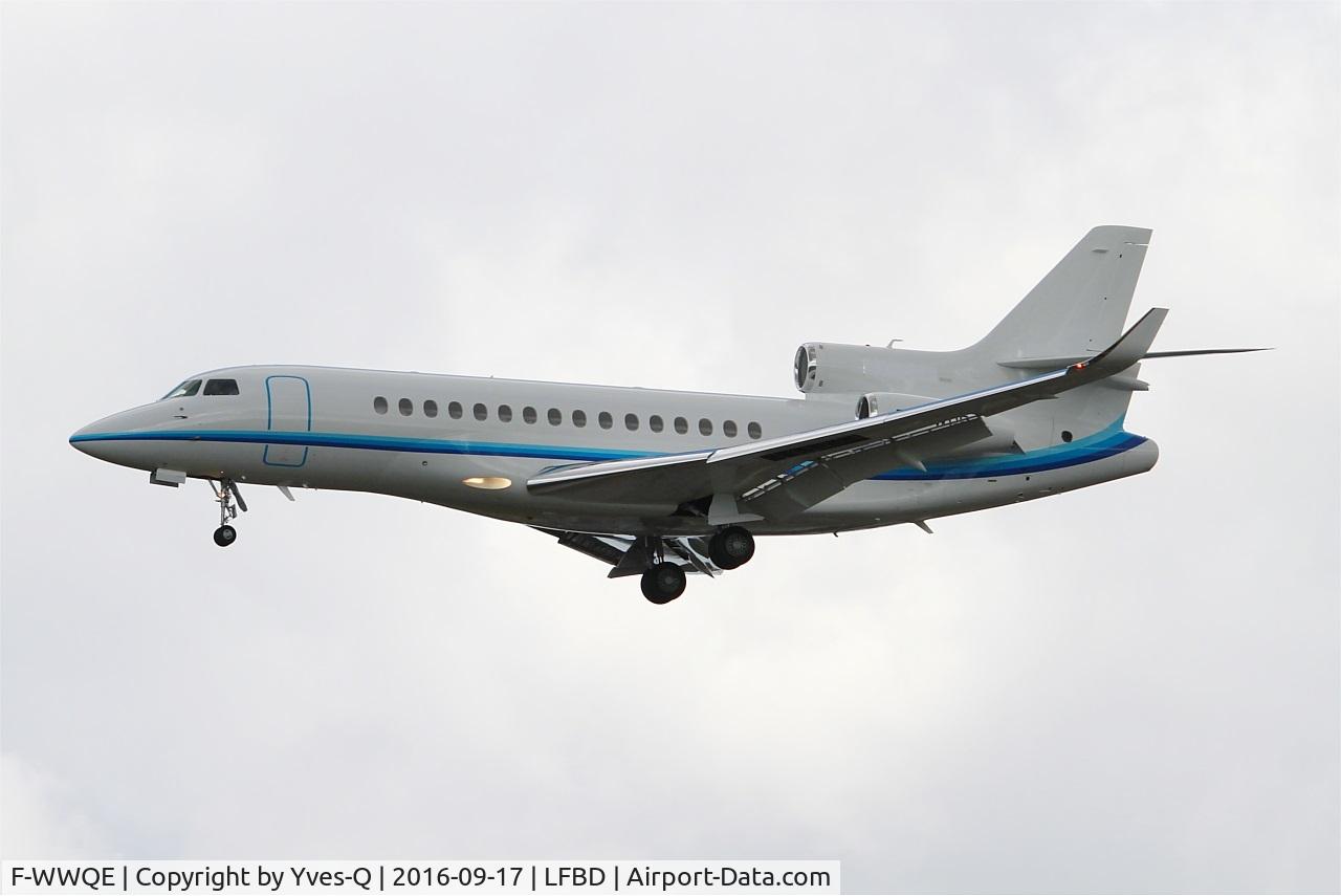 F-WWQE, 2016 Dassault Falcon 8X C/N 405, Dassault Falcon 8X, On final rwy 29, Bordeaux Mérignac airport (LFBD-BOD)