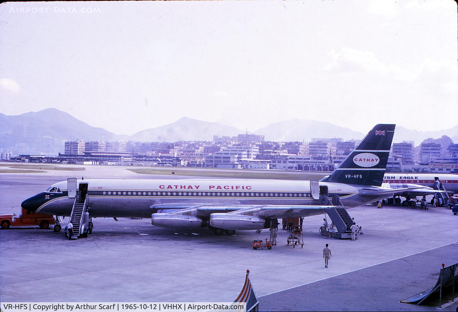 VR-HFS, 1962 Convair 880-22M-3 C/N 22-00-47M, Kai Tak 1965