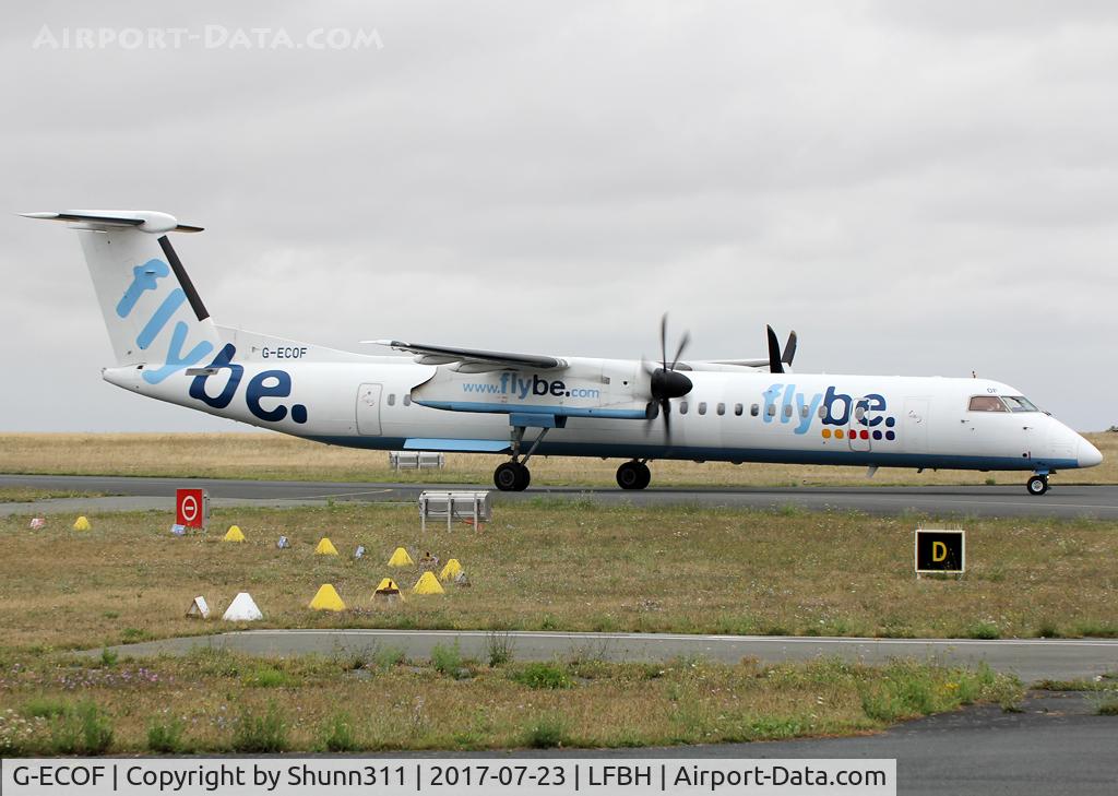 G-ECOF, 2008 De Havilland Canada DHC-8-402Q Dash 8 C/N 4216, Taxiing to the Terminal...