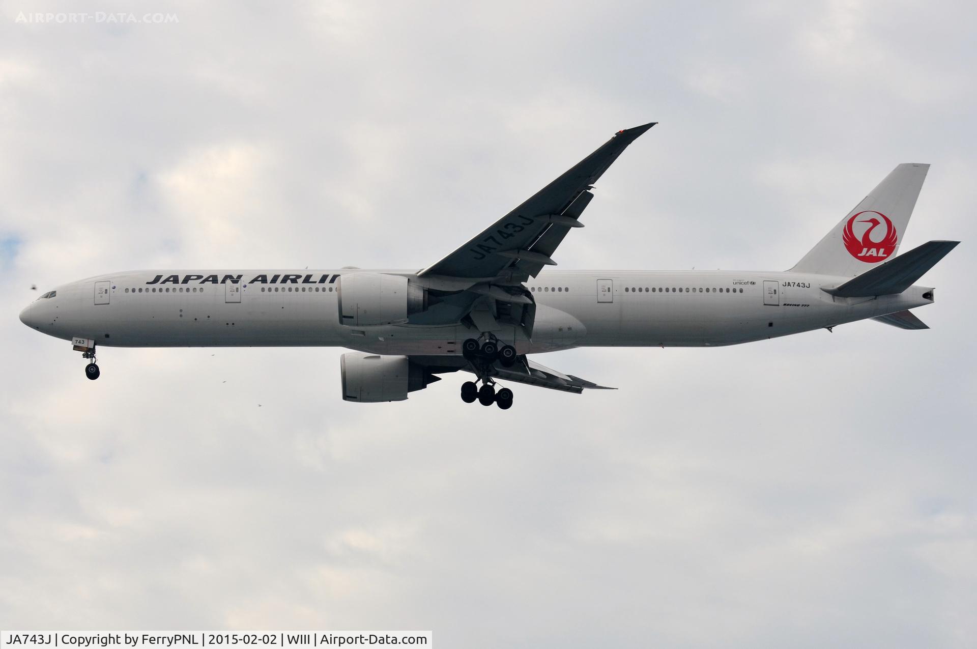 JA743J, 2009 Boeing 777-346/ER C/N 36130, JAL B773