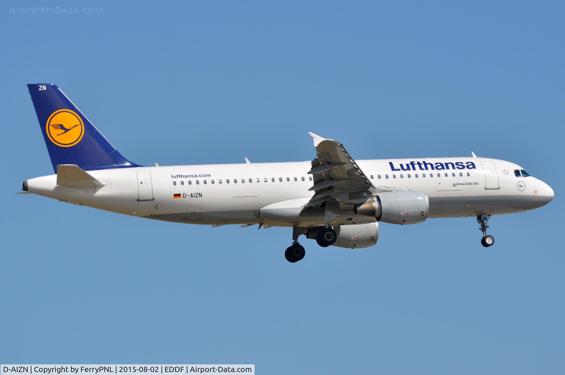 D-AIZN, 2012 Airbus A320-214 C/N 5425, LH A320 arriving