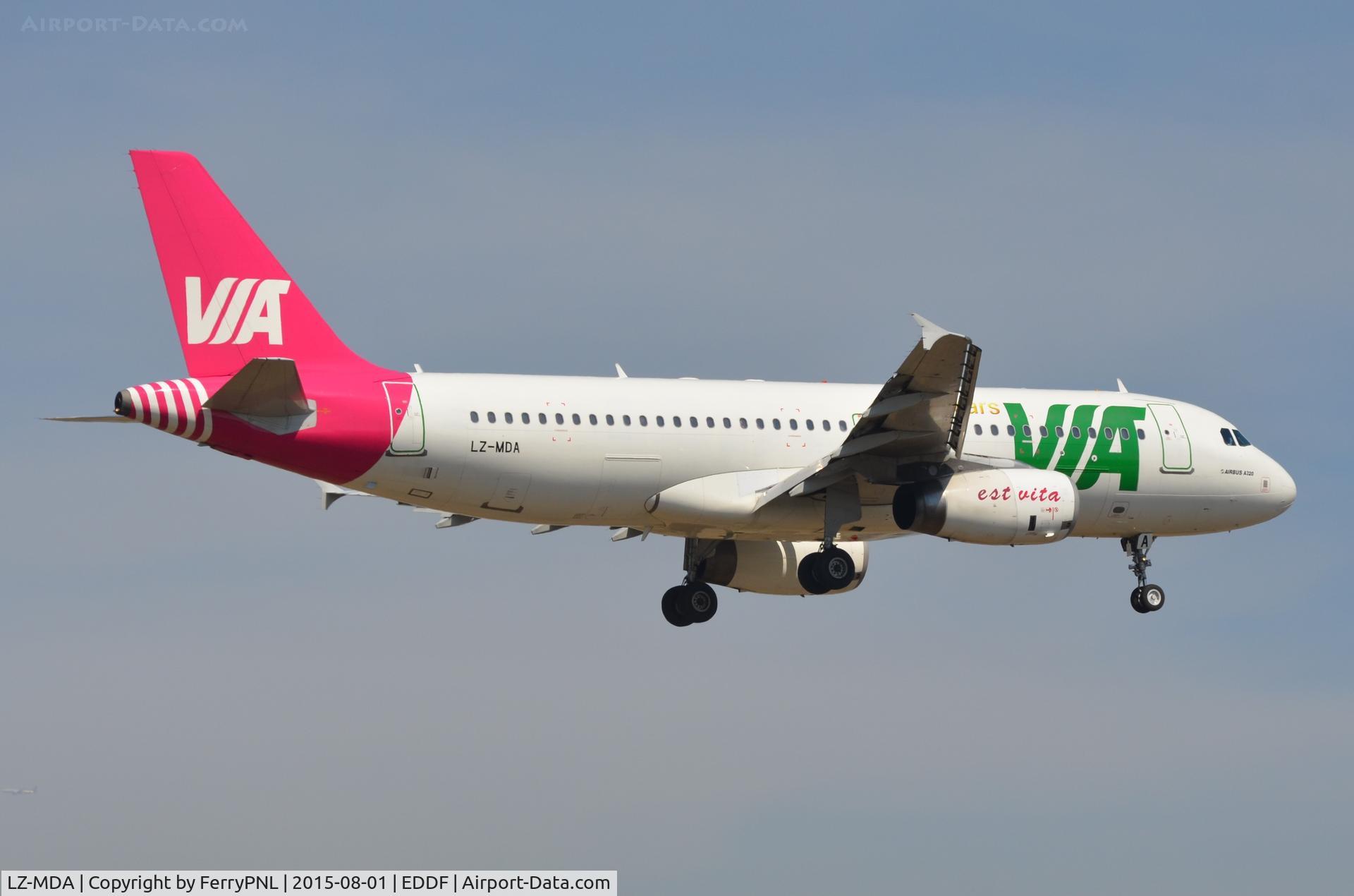 LZ-MDA, 2006 Airbus A320-232 C/N 2732, Sunny arrival of VIA A320