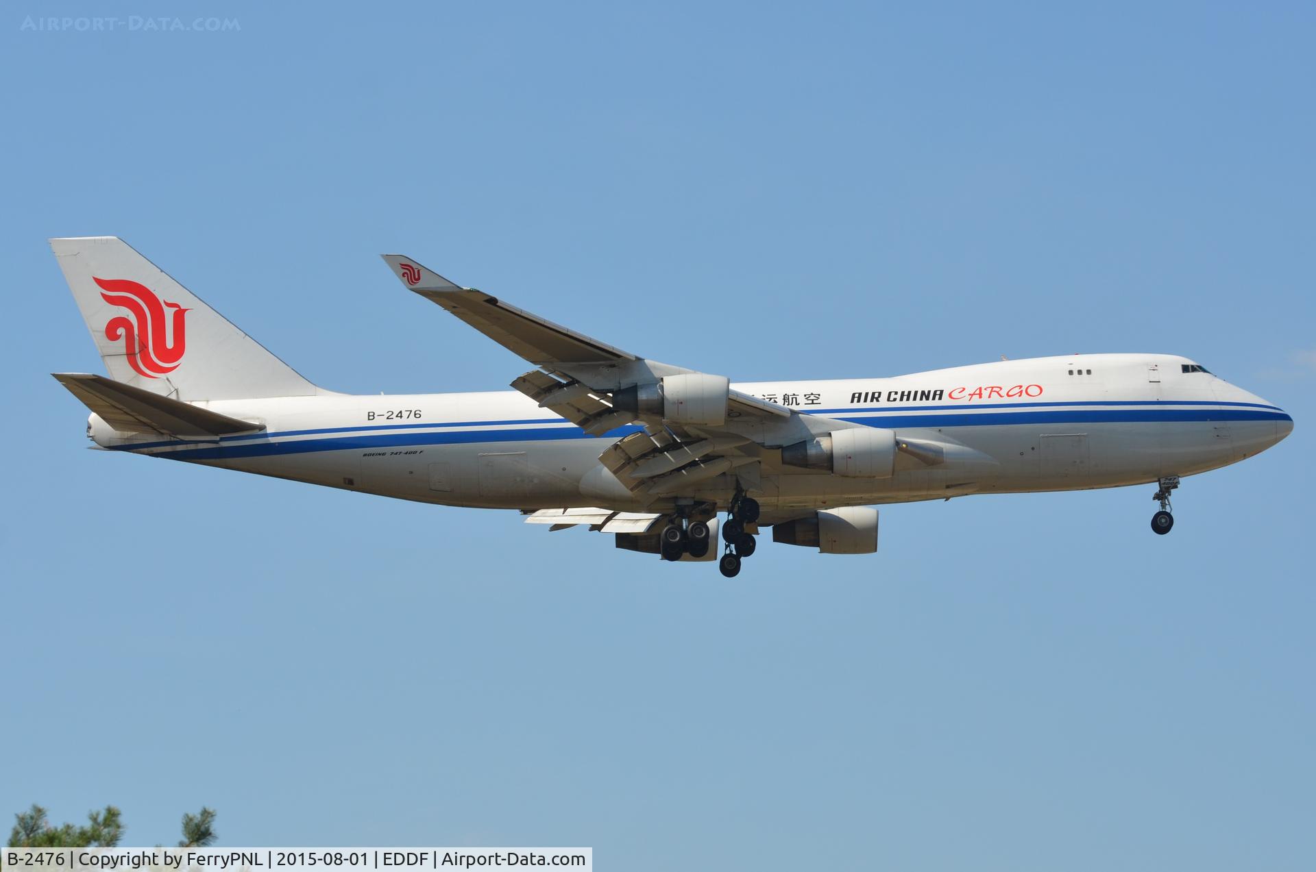 B-2476, 2006 Boeing 747-4FTF/SCD C/N 34240/1373, Landing shot of Air China B744F