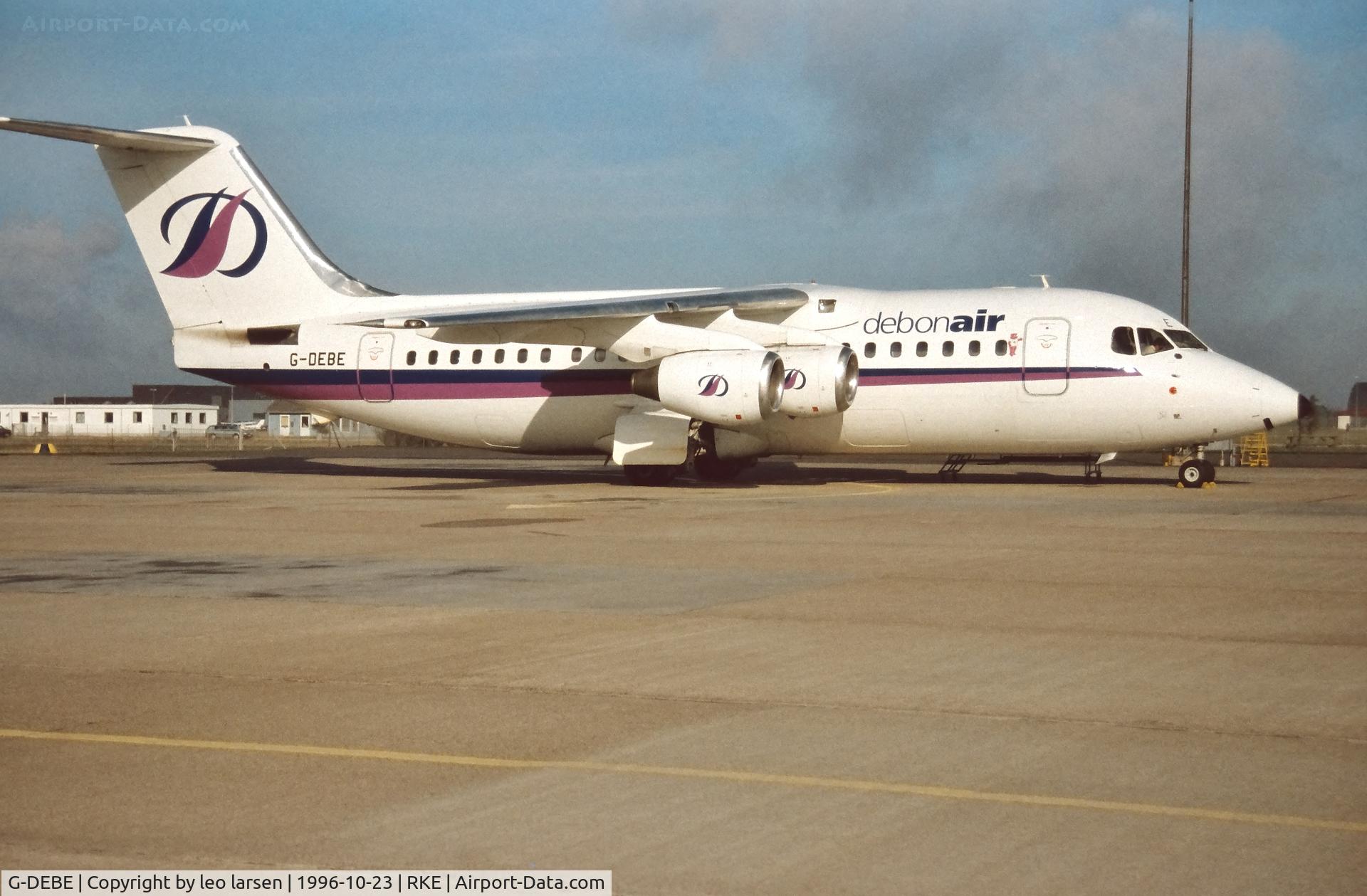 G-DEBE, 1984 British Aerospace BAe.146-200 C/N E2022, Roskilde 23.10.1996