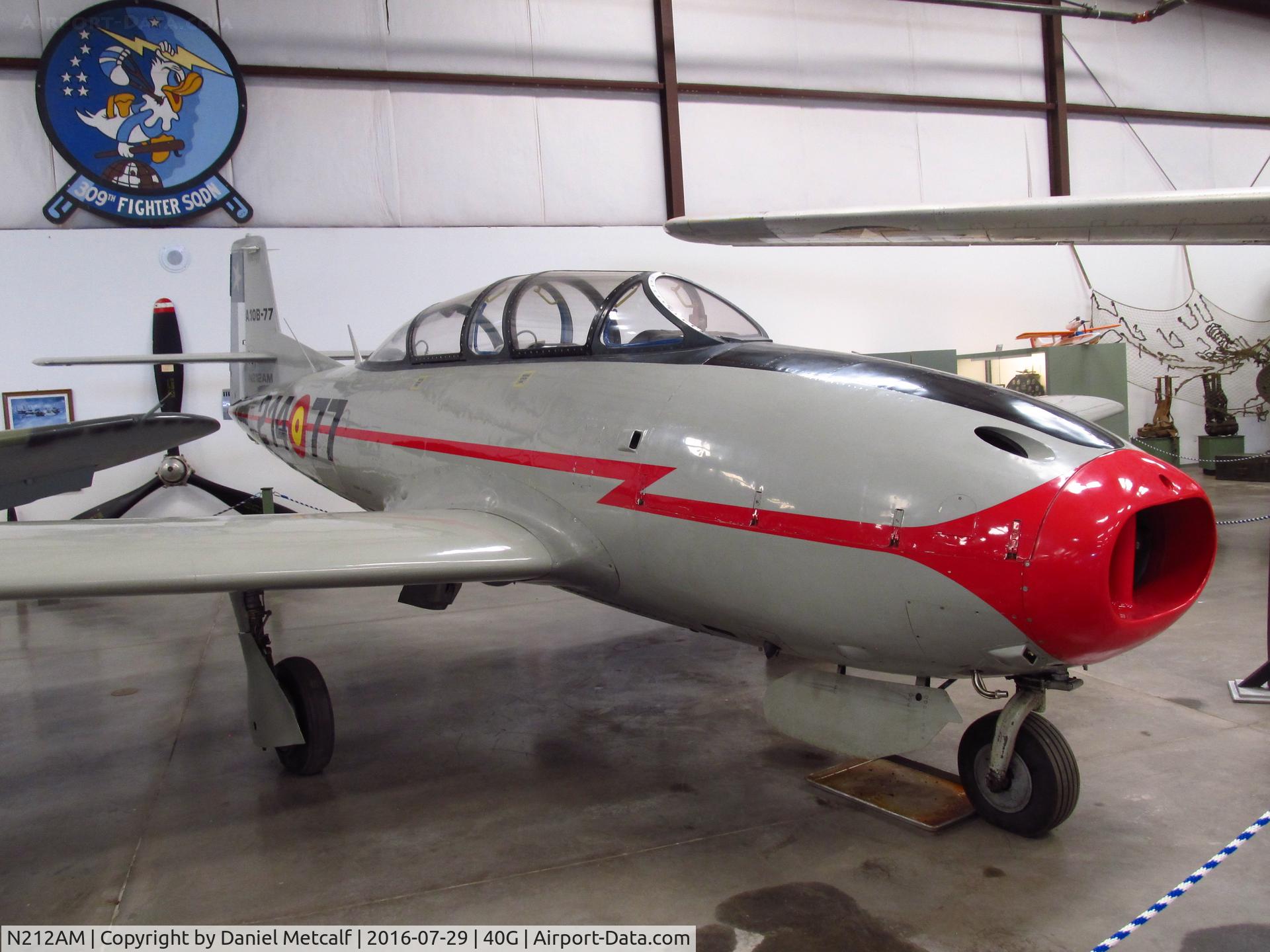 N212AM, 1965 Hispano HA-200 SAETA C/N HA-20-83, Planes of Fame Air Museum (Valle-Williams, AZ Location)