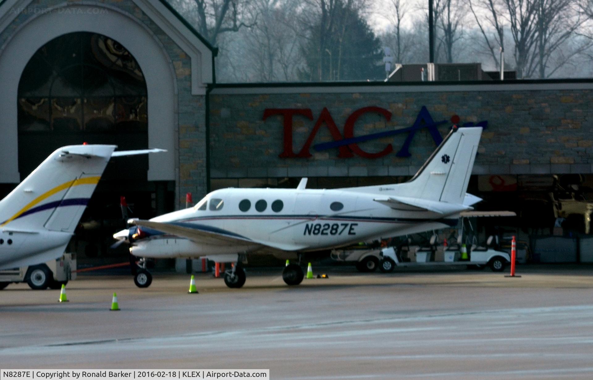 N8287E, 1994 Beech C90A King Air C/N LJ-1356, On the ramp Lexington