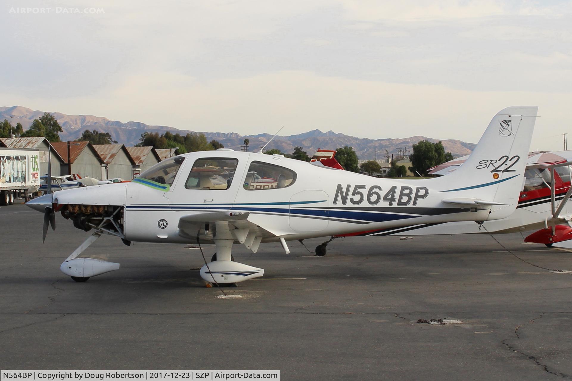 N564BP, 2001 Cirrus SR22 C/N 0135, 2001 Cirrus SR22, Continental IO-550 310 Hp