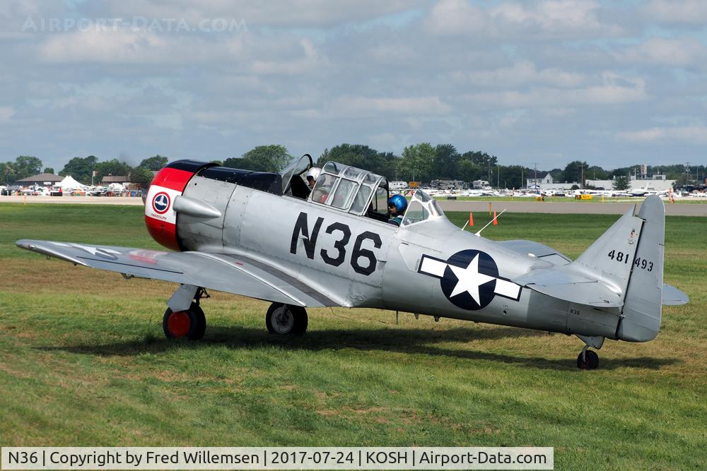 N36, 1944 North American AT-6F Texan C/N 121-42765, 