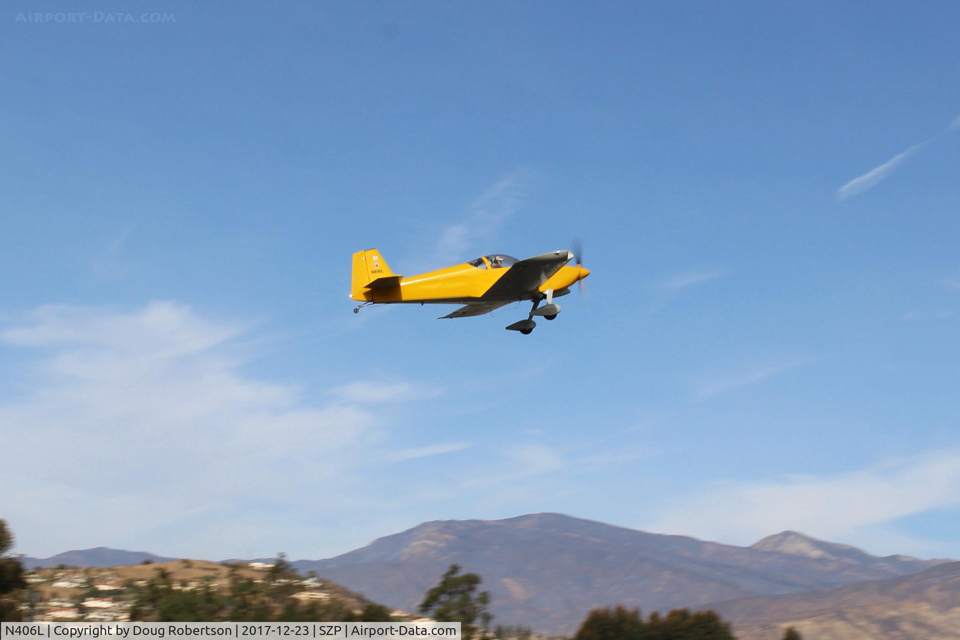N406L, 2008 Vans RV-6 C/N 936, Provo PROVO 6, Lycoming O-320 160 Hp, takeoff climb Rwy 04