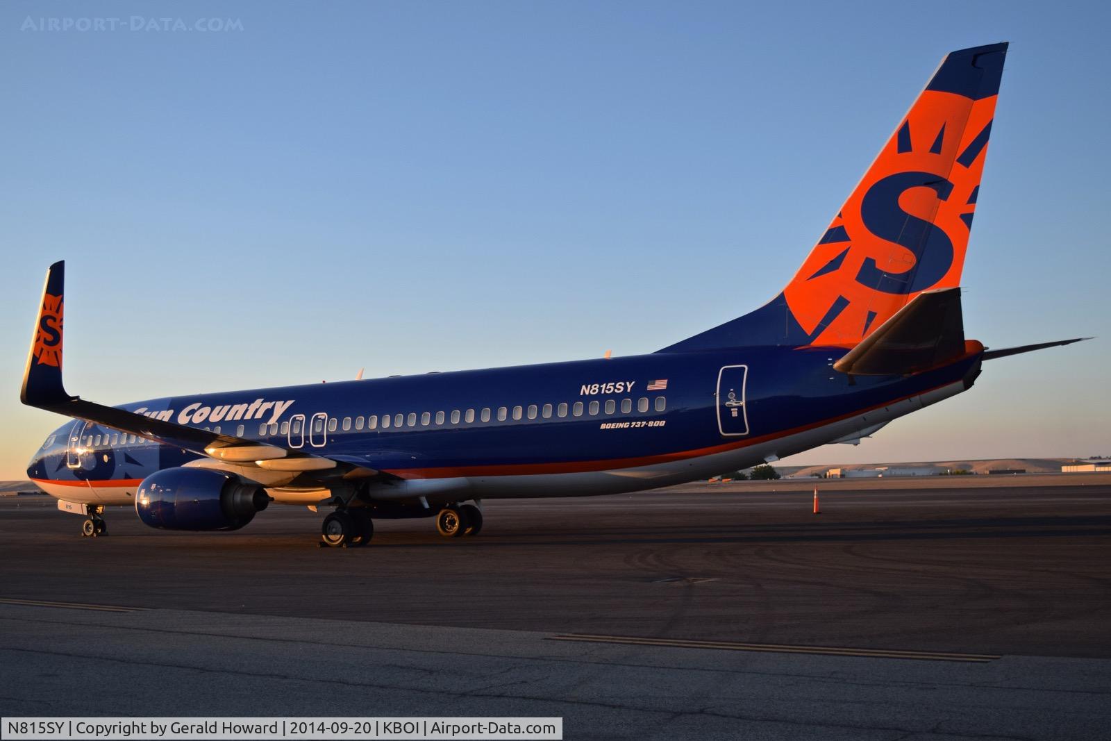 N815SY, 2002 Boeing 737-8BK C/N 30623, Parked on the west de ice ramp.