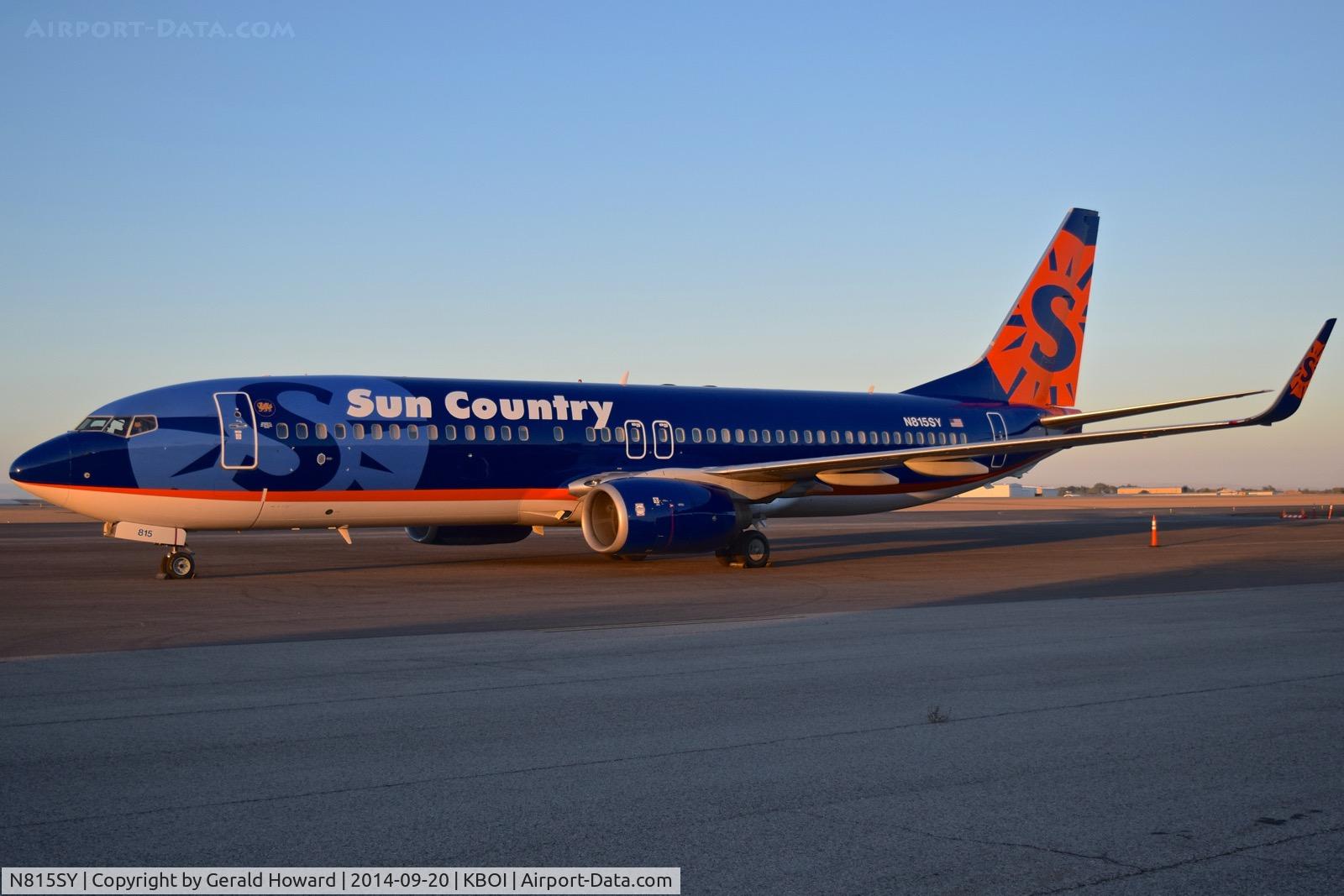 N815SY, 2002 Boeing 737-8BK C/N 30623, Parked on the west de ice ramp.