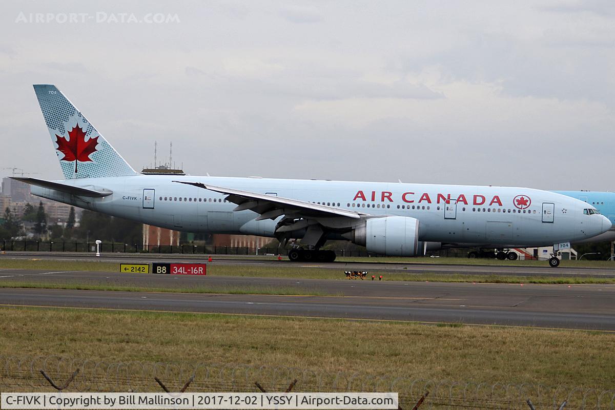 C-FIVK, 2008 Boeing 777-233/LR C/N 35245, taxi from 34L