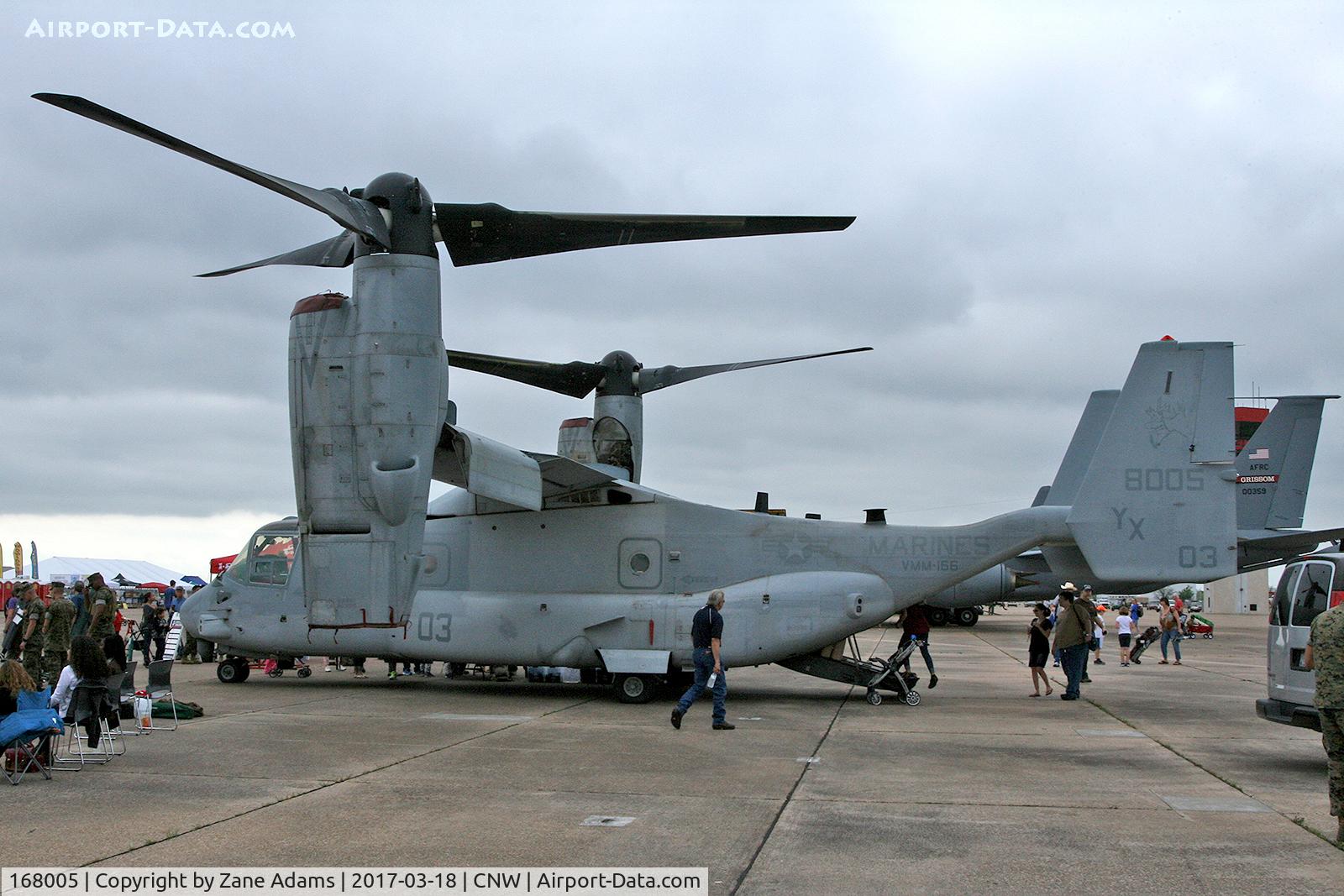 168005, 2010 Bell-Boeing MV-22B Osprey C/N D0135, At the 2017 Heart of Texas Airshow