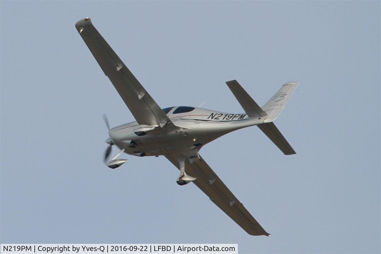 N219PM, 2007 Cirrus SR22 G3 GTS Turbo C/N 2756, Cirrus SR22 G3 GTS Turbo, Take off rwy 23, Bordeaux Mérignac airport (LFBD-BOD)