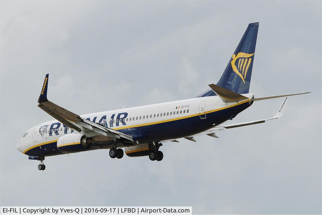 EI-FIL, 2015 Boeing 737-8AS C/N 44702, Boeing 737-8AS, On final rwy 29, Bordeaux Mérignac airport (LFBD-BOD)