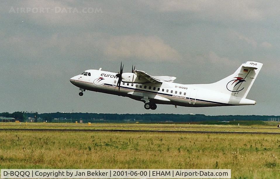 D-BQQQ, 1999 ATR 42-500 C/N 584, Schiphol Amsterdam