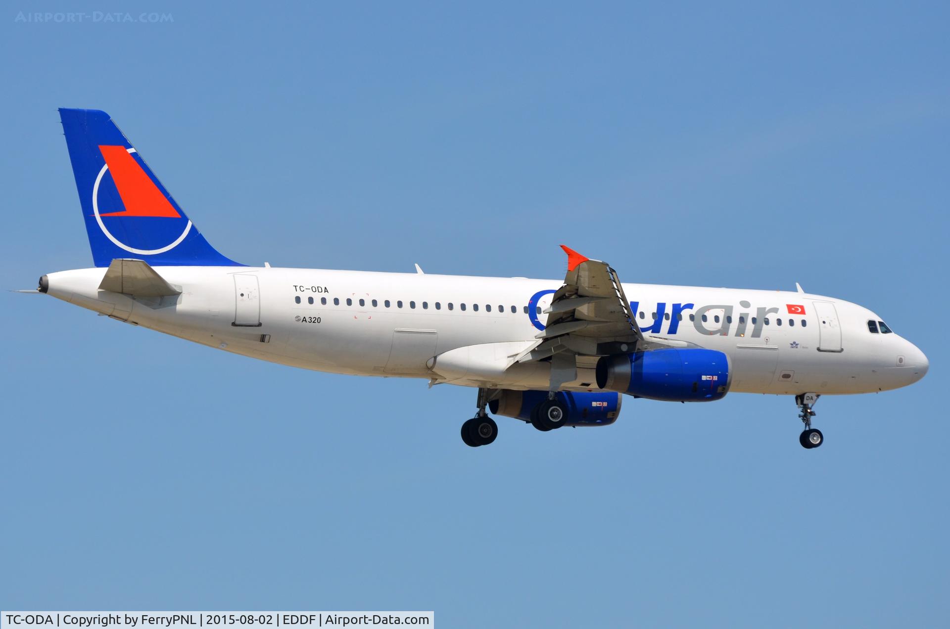 TC-ODA, 1998 Airbus A320-233 C/N 0912, Landing of Onur Air A320