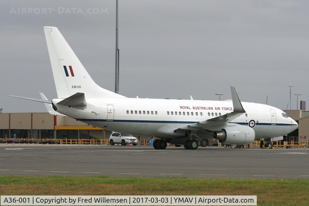 A36-001, 2000 Boeing 737-7DT BBJ C/N 30829, RAAF