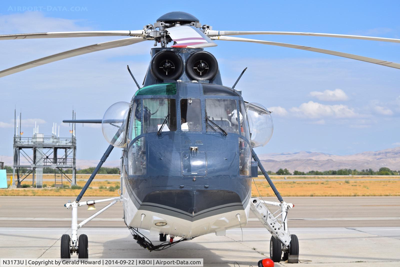 N3173U, 1963 Sikorsky S-61A (HH-3A) C/N 61-186, Parked on the south GA ramp.