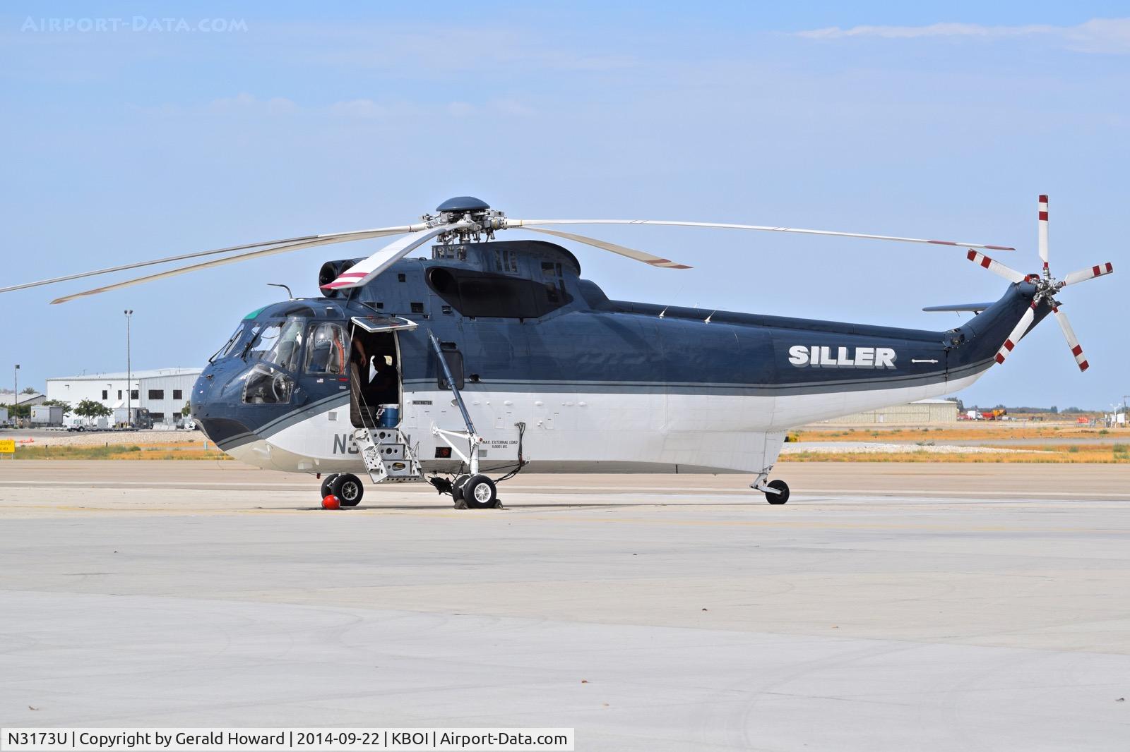 N3173U, 1963 Sikorsky S-61A (HH-3A) C/N 61-186, Parked on the south GA ramp. Sikorsky S-61A, c/n 61186.