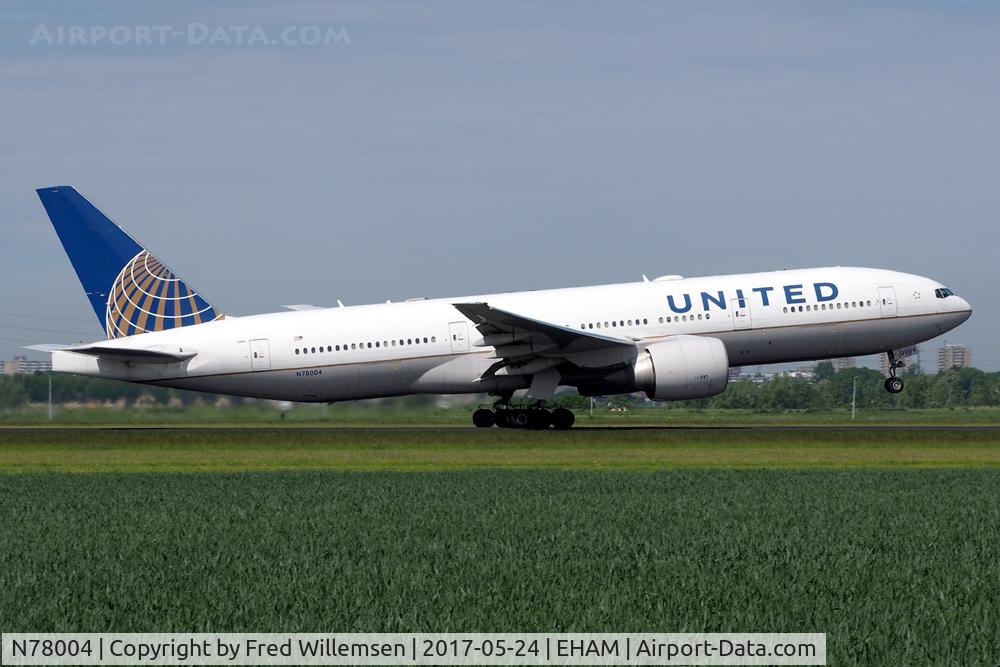 N78004, 1998 Boeing 777-224 C/N 27580, UNITED