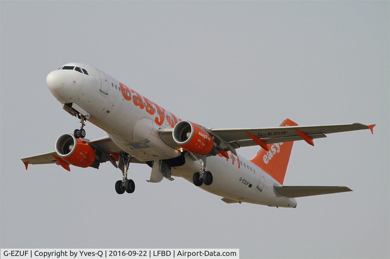 G-EZUF, 2011 Airbus A320-214 C/N 4676, Airbus A320-214, Take off rwy 23, Bordeaux Mérignac airport (LFBD-BOD)