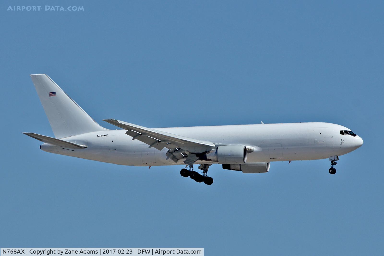 N768AX, 1983 Boeing 767-281 C/N 22786, Arriving at DFW Airport